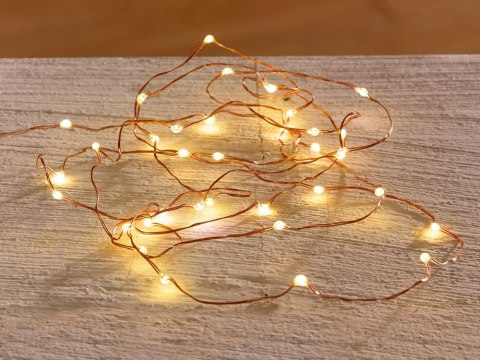 Lampki druciki 100 led na baterie 10m ciepła barwa Lampki druciki 100 led na baterie 10m ciepła barwa