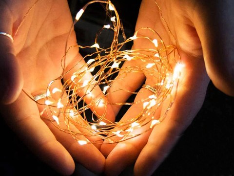Lampki druciki 100 led na baterie 10m ciepła barwa Lampki druciki 100 led na baterie 10m ciepła barwa