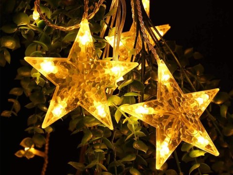 Lampki girlanda gwiazdki kurtyna świetlna 138 led Lampki girlanda gwiazdki kurtyna świetlna 138 led