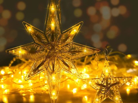 Lampki girlanda gwiazdki kurtyna świetlna 138 led Lampki girlanda gwiazdki kurtyna świetlna 138 led