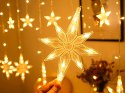 Lampki girlanda gwiazdki kurtyna świetlna 138 led