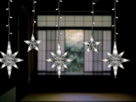 Lampki girlanda gwiazdki kurtyna świetlna 138 led Lampki girlanda gwiazdki kurtyna świetlna 138 led