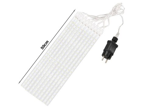 Lampki sople meteory led padający śnieg 50cm ip44 Lampki sople meteory led padający śnieg 50cm ip44
