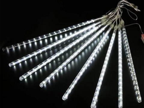 Lampki sople meteory led padający śnieg 50cm ip44 Lampki sople meteory led padający śnieg 50cm ip44
