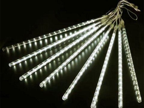 Lampki sople meteory led padający śnieg 50cm ip44 Lampki sople meteory led padający śnieg 50cm ip44