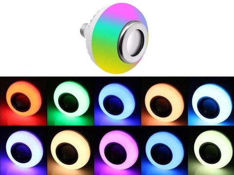 Żarówka kolorowa led rgb głośnik bluetooth pilot Żarówka kolorowa led rgb głośnik bluetooth pilot