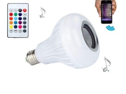 Żarówka kolorowa led rgb głośnik bluetooth pilot Żarówka kolorowa led rgb głośnik bluetooth pilot