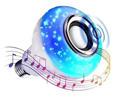 Żarówka kolorowa led rgb głośnik bluetooth pilot Żarówka kolorowa led rgb głośnik bluetooth pilot