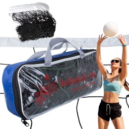 Siatka do gry w siatkówkę 9,5x1m z linką i torbą sport plażowa