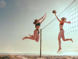 Siatka do gry w siatkówkę 9,5x1m z linką i torbą sport plażowa