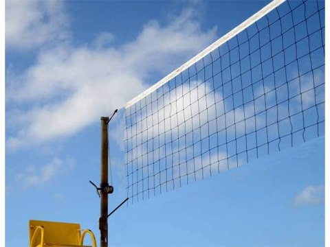 Siatka do gry w siatkówkę 9,5x1m z linką i torbą sport plażowa Siatka do gry w siatkówkę 9,5x1m z linką i torbą sport plażowa