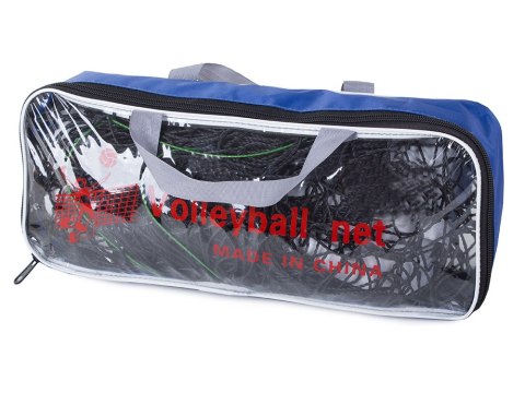 Siatka do gry w siatkówkę 9,5x1m z linką i torbą sport plażowa Siatka do gry w siatkówkę 9,5x1m z linką i torbą sport plażowa