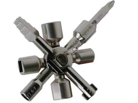 Uniwersalny klucz do szafek elektrycznych 10w1 Uniwersalny klucz do szafek elektrycznych 10w1