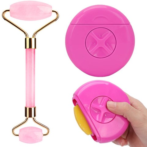 Masażer do twarzy roller golarka 3 w 1 zestaw Masażer do twarzy roller golarka 3 w 1 zestaw
