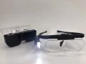 Okulary powiększające podświetlenie led lupa 4,5x