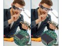 Okulary powiększające podświetlenie led lupa 4,5x