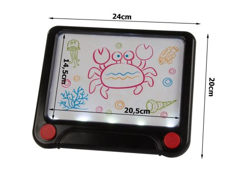 Tablet graficzny do rysowania znikopis led neon Tablet graficzny do rysowania znikopis led neon