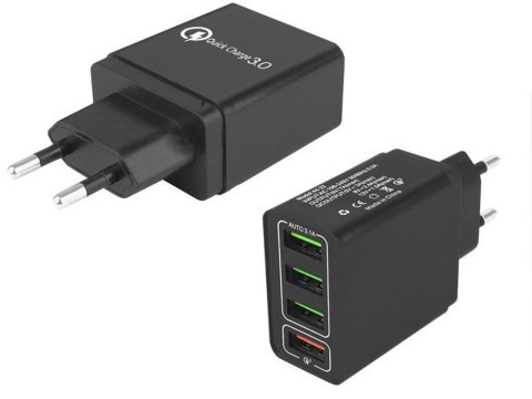 Szybka ładowarka sieciowa 4xusb quick charge 3.0 Szybka ładowarka sieciowa 4xusb quick charge 3.0