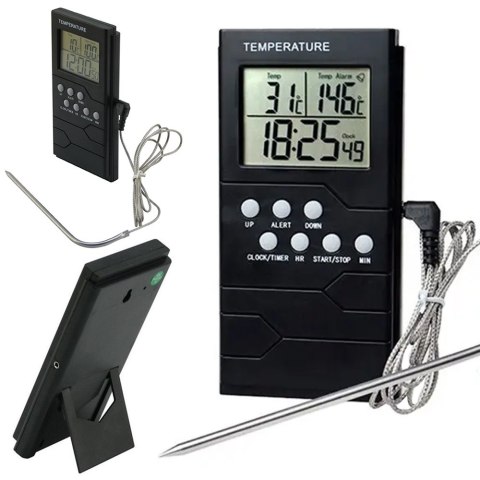 Termometr kuchenny sonda zegar lcd do mięsa Termometr kuchenny sonda zegar lcd do mięsa