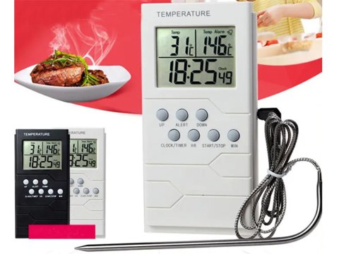 Termometr kuchenny sonda zegar lcd do mięsa Termometr kuchenny sonda zegar lcd do mięsa