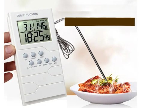 Termometr kuchenny sonda zegar lcd do mięsa Termometr kuchenny sonda zegar lcd do mięsa