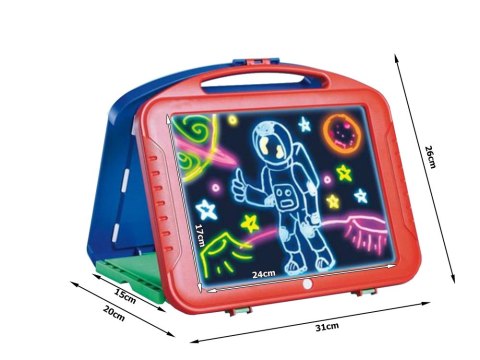 Tablet graficzny znikopis led neon do rysowania Tablet graficzny znikopis led neon do rysowania