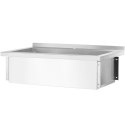 BASEN ZLEW GASTRONOMICZNY JEDNOKOMOROWY BUDGET LINE STAL 800 X 600 X 850 CM - HENDI 811009