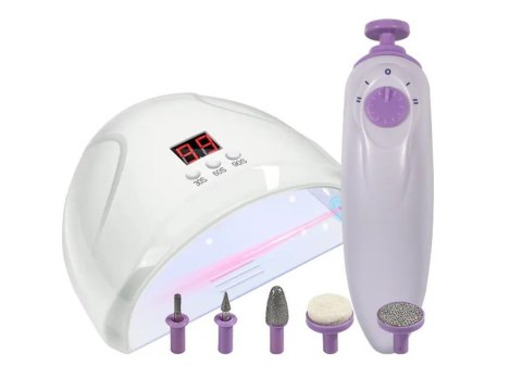 Zestaw do hybryd lampa 12 led uv 12w frezarka Zestaw do hybryd lampa 12 led uv 12w frezarka