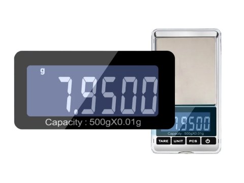 Waga jubilerska elektroniczna precyzyjna 500g/0,01 Waga jubilerska elektroniczna precyzyjna 500g/0,01