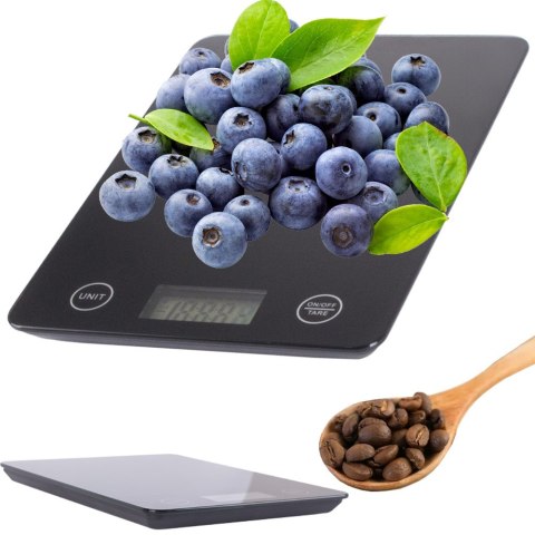Waga kuchenna elektroniczna lcd 5kg szkło płaska dokładna Waga kuchenna elektroniczna lcd 5kg szkło płaska dokładna