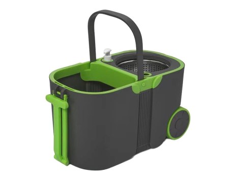 Mop obrotowy rotacyjny 360 turbo wiadro zestaw 2x nakładki mikrofibra Mop obrotowy rotacyjny 360 turbo wiadro zestaw 2x nakładki mikrofibra