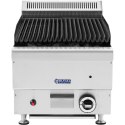 GRILL LAWOWY NA GAZ ZIEMNY RYFLOWANY 50 X 27 CM 7200 W