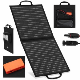 ŁADOWARKA SOLARNA PANEL SŁONECZNY SKŁADANY TURYSTYCZNY KEMPINGOWY 2 X USB 40 W