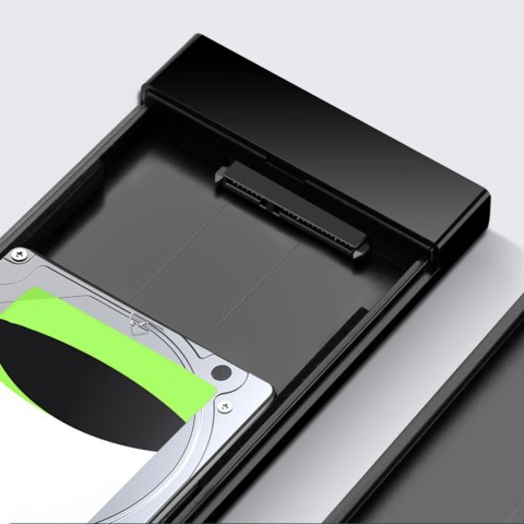 OBUDOWA KIESZEŃ NA DYSK SATA 2.5'' 6TB USB-C 3.0 CZARNY OBUDOWA KIESZEŃ NA DYSK SATA 2.5'' 6TB USB-C 3.0 CZARNY