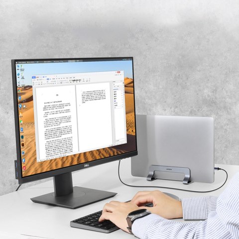 STOJAK UCHWYT PODSTAWKA NA LAPTOP TABLET ALUMINIOWY PIONOWY SREBRNY STOJAK UCHWYT PODSTAWKA NA LAPTOP TABLET ALUMINIOWY PIONOWY SREBRNY