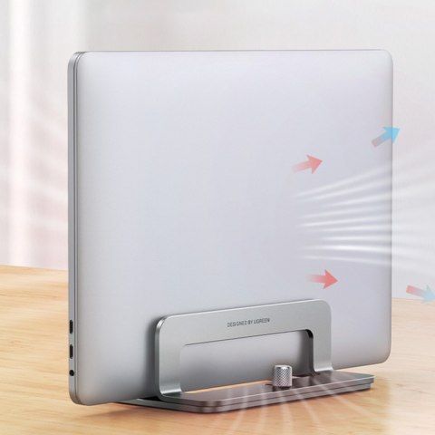 STOJAK UCHWYT PODSTAWKA NA LAPTOP TABLET ALUMINIOWY PIONOWY SREBRNY STOJAK UCHWYT PODSTAWKA NA LAPTOP TABLET ALUMINIOWY PIONOWY SREBRNY