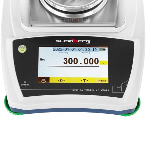 WAGA LABORATORYJNA ANALITYCZNA ZE SZKLANĄ OSŁONĄ PANELEM DOTYKOWYM LCD 300 G / 0.001 G WAGA LABORATORYJNA ANALITYCZNA ZE SZKLANĄ OSŁONĄ PANELEM DOTYKOWYM LCD 300 G / 0.001 G