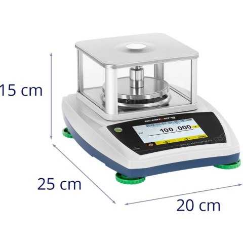 WAGA LABORATORYJNA ANALITYCZNA ZE SZKLANĄ OSŁONĄ PANELEM DOTYKOWYM LCD 300 G / 0.001 G WAGA LABORATORYJNA ANALITYCZNA ZE SZKLANĄ OSŁONĄ PANELEM DOTYKOWYM LCD 300 G / 0.001 G