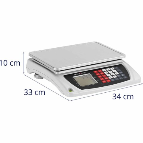 WAGA SKLEPOWA HANDLOWA LICZĄCA LCD 33.5 X 23 CM 7.5 KG / 0.6 G WAGA SKLEPOWA HANDLOWA LICZĄCA LCD 33.5 X 23 CM 7.5 KG / 0.6 G