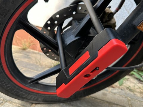 Blokada na motor motocyklowa rowerowa na rower zapięcie zabezpieczenie Blokada na motor motocyklowa rowerowa na rower zapięcie zabezpieczenie