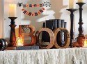 Dekoracja halloween na ciasto tort na babeczki piker topper girlanda papier