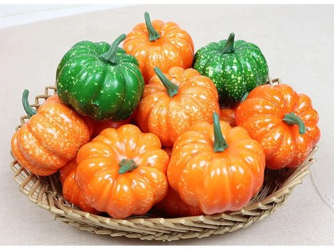 Dynia dekoracyjna sztuczna ze styropianu ozdoba dekoracja hallloween jesień Dynia dekoracyjna sztuczna ze styropianu ozdoba dekoracja hallloween jesień