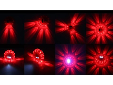 Mocna lampa lampa ostrzewacza 360 led błyskowa kogut flara mocny magnes Mocna lampa lampa ostrzewacza 360 led błyskowa kogut flara mocny magnes