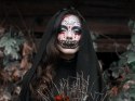 Tatuaż halloween sztuczny zęby realistyczny zmywalny tymczasowy przebranie