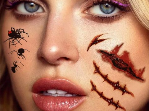 Tatuaże halloween sztuczny realistyczny zmywalny tymczasowy przebranie krew Tatuaże halloween sztuczny realistyczny zmywalny tymczasowy przebranie krew