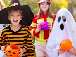 Wiaderko halloween pojemnik dynia na cukierki duże kociołek na słodycze