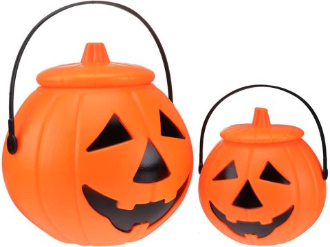 Wiaderko halloween pojemnik dynia na cukierki duże kociołek na słodycze Wiaderko halloween pojemnik dynia na cukierki duże kociołek na słodycze