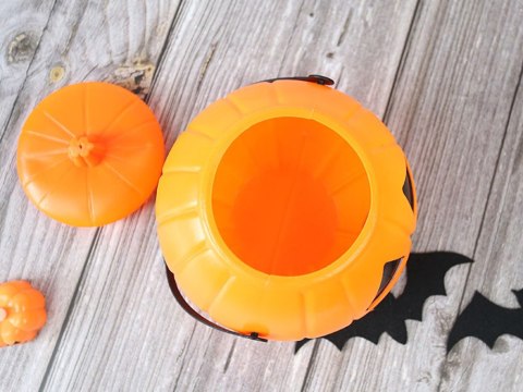 Wiaderko halloween pojemnik dynia na cukierki duże kociołek na słodycze Wiaderko halloween pojemnik dynia na cukierki duże kociołek na słodycze