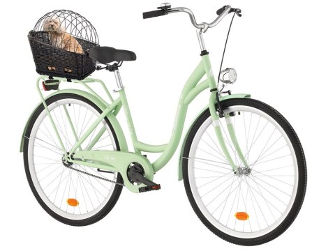 Duży kosz na rower transporter pleciony koszyk rowerowy dla psa kota bagaż Duży kosz na rower transporter pleciony koszyk rowerowy dla psa kota bagaż