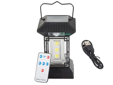 Lampa solarna z czujnikiem zmierzchu ruchu 5 trybów 60 led cob z pilotem Lampa solarna z czujnikiem zmierzchu ruchu 5 trybów 60 led cob z pilotem
